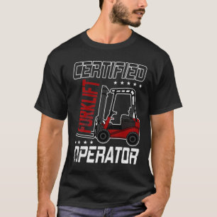 Camiseta Forquilha Certificada Engraçada Fácil De Conduzi