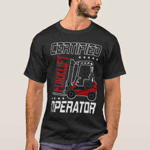 Camiseta Forquilha Certificada Engraçada Fácil De Conduzir