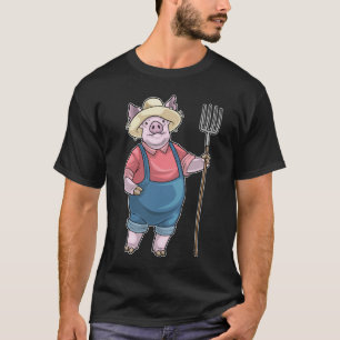 Camiseta Forquilha de Fazendeiro de Porco