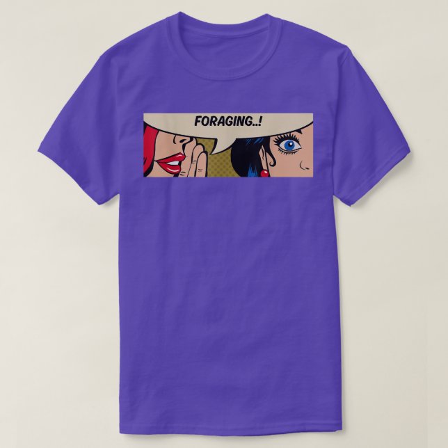 Camiseta Forragem - Mulheres Sussurrando - Forragem - Quadr (Frente do Design)