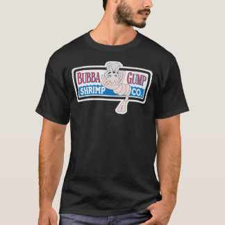 Camiseta Forrest Gump Bubbas Shrimp Co-Camisa Essencial T