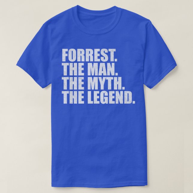 Camiseta ForrestForrest Nome Forrest nome dado (Frente do Design)