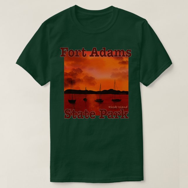 Camiseta Fort Adams State Park Rhode Island (Frente do Design)