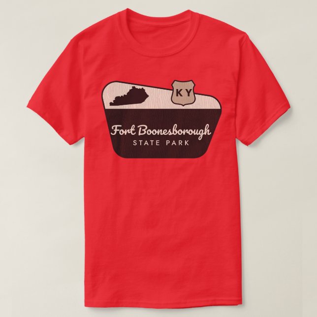 Camiseta Fort Boonesborough State Park Kentucky Welcome Sig (Frente do Design)