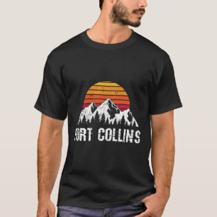 Camiseta Fort Collins Fort Collins Co Retro Mountain Gift