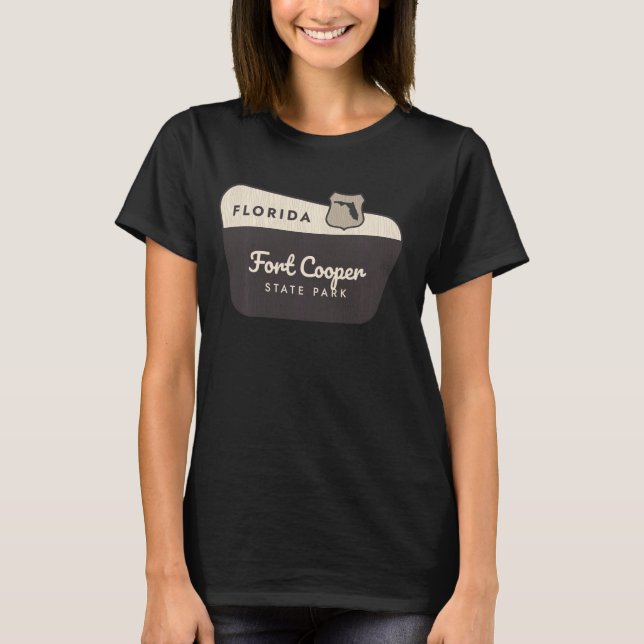 Camiseta Fort Cooper State Park Florida - Sinal de boas-vin (Frente)