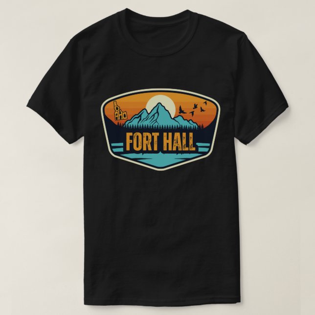 Camiseta Fort Hall, Idaho (Frente do Design)