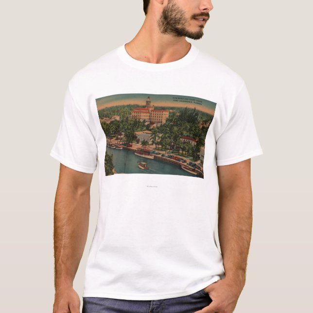 Camiseta Fort Lauderdale, FL - ideia do rio & da corte (Frente)