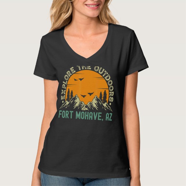 Camiseta Fort Mohave Arizona Explore O Exterior (Frente)