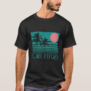 Camiseta Fort Myers Beach Florida Fl Palm Trees Surf Vintag