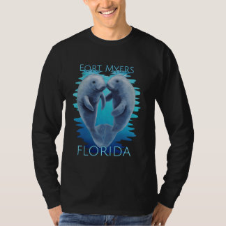 Camiseta Fort Myers Flórida Férias Cute Manatees Vaca do Ma