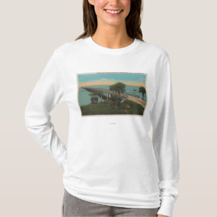 Camiseta Fort Myers, Florida - vista da fuga Bridg de