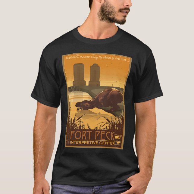 Camiseta Fort Peck Interpretativo Center (Frente)