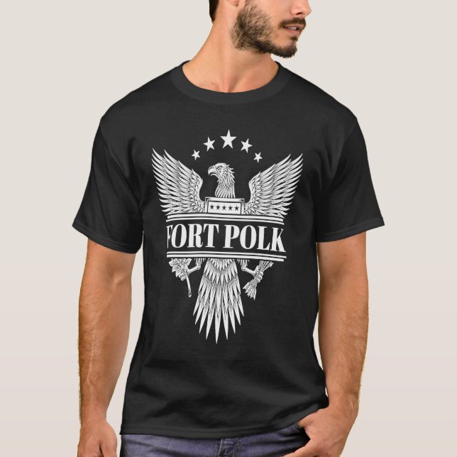 Camiseta Fort Polk Military Base (Frente)