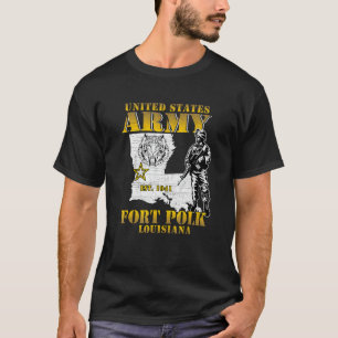 Camiseta Fort Polk Tigerland A Casa de Heroes Louisiana M