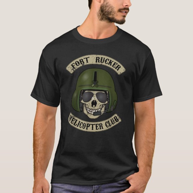 Camiseta Fort Rucker Helicopter Club (Frente)