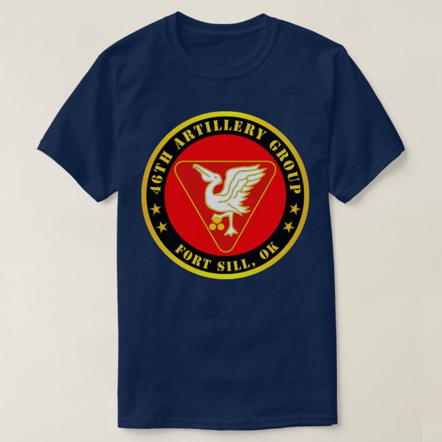 Camiseta Fort Sill OK do 46º grupo de artilharia (Frente do Design)
