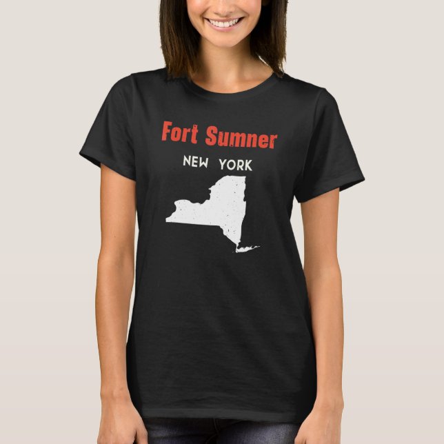 Camiseta Fort Sumner New York State America Viagem New (Frente)