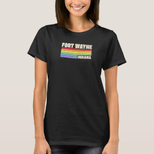 Camiseta Fort Wayne Indiana Pride Rainbow Flag Orgulho gay