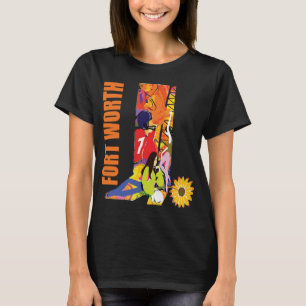 Camiseta Fort Worth Cowgirl Retro Laranja Viagem