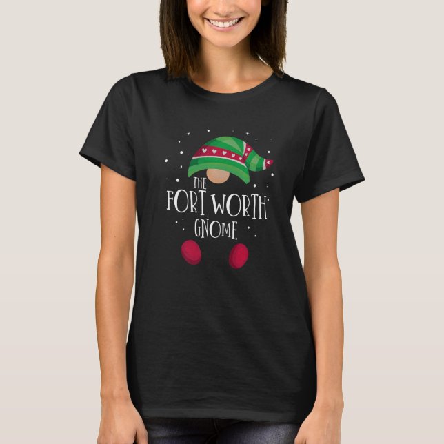 Camiseta Fort Worth Gnome Family Matching Christmas Pajamas (Frente)