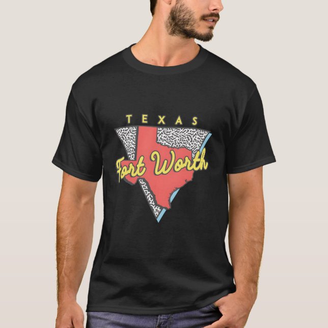 Camiseta Fort Worth Texas Triangle Tx City (Frente)