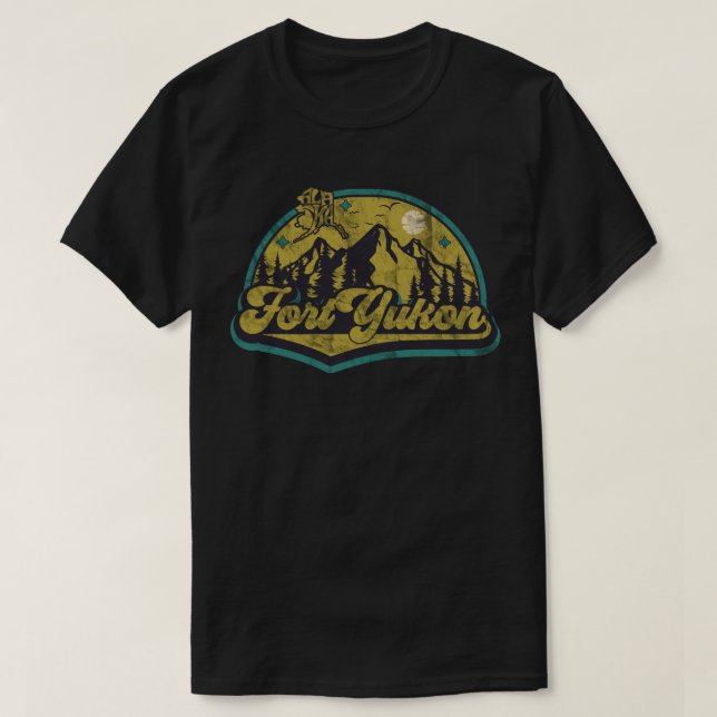 Camiseta Fort Yukon, Alasca (Frente do Design)