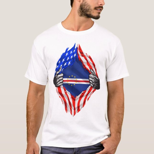 Camiseta Forte Americana de Cabo Verde (Frente)