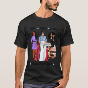 Camiseta Forte Avó Afro-Peruana Bandeira do Peru Latina
