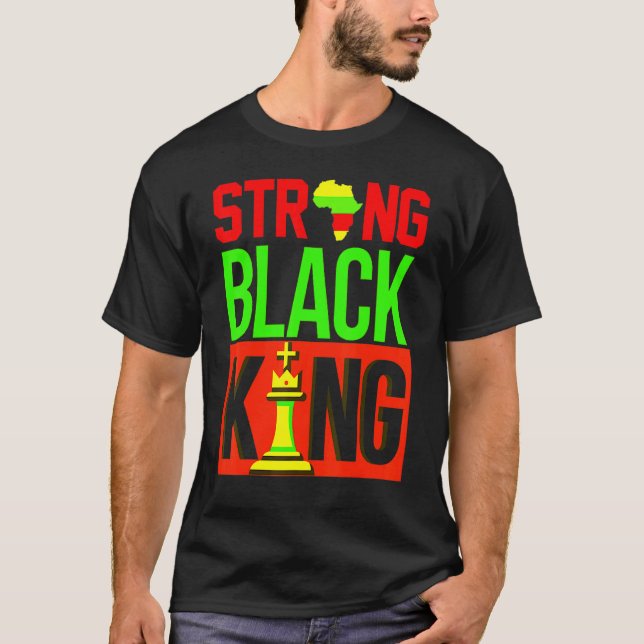 Camiseta Forte Black Melanin King Chess Boy King A (Frente)