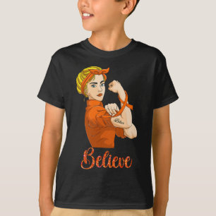 Camiseta Forte Cancer de Sangue da Mulher