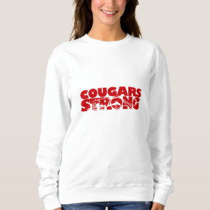 Camiseta forte de Cougars femininos