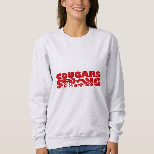Camiseta forte de Cougars femininos (Frente)