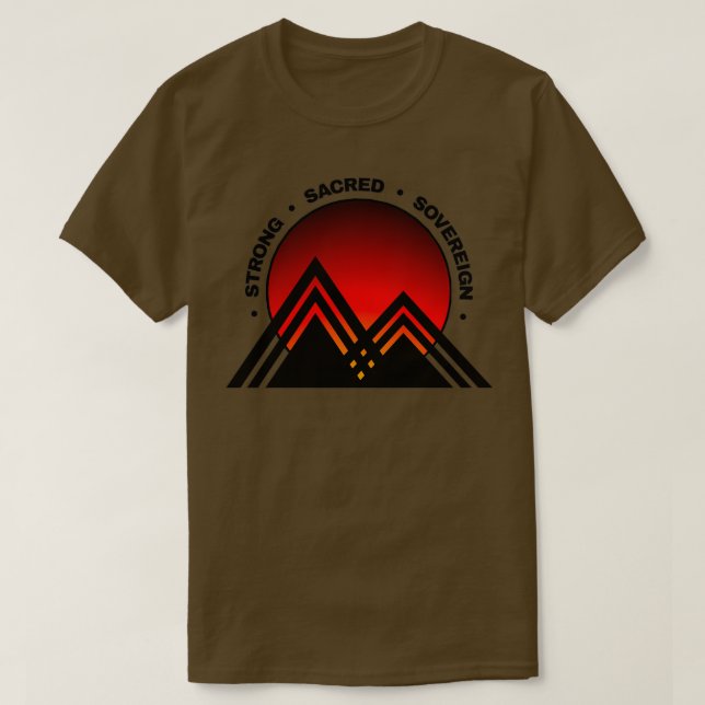 Camiseta Forte Design Indígenas Soberano Sagrado (Frente do Design)