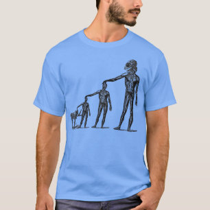 Camiseta Forte e estranha evolução da biologia Mães neander