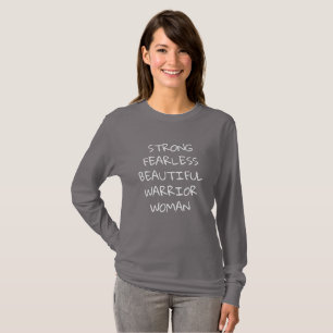CAMISETA FORTE E SEM MEDO BELO GUERREIRA MULHER
