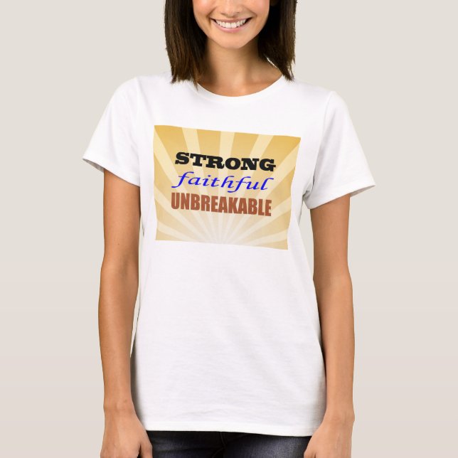 Camiseta Forte fé inseparável (Frente)