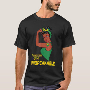 Camiseta Forte Jamaicana Garota Jamaica Cores de Bandeira C