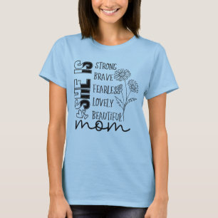 Camiseta Forte Mãe Amável Inspiradora Dia das Mães