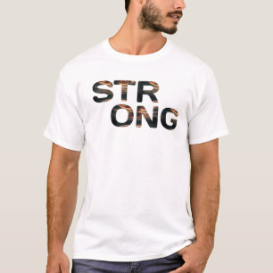 Camiseta Forte +Malhação de Tipografia de Design Motivacion