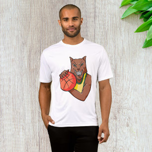 Camiseta Forte Mascote de Basquete Wildcat