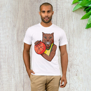 Camiseta Forte Mascote de Basquete Wildcat