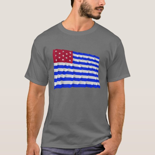 Camiseta Forte Mercer que acena a bandeira (Frente)
