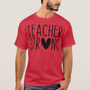Camiseta Forte Motivação do Professor Ensino Inspiracional