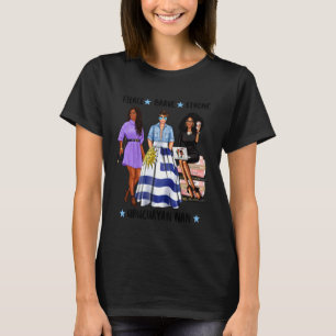 Camiseta Forte Mulher Afro-Uruguaia Nan Bandeira do Uruguai