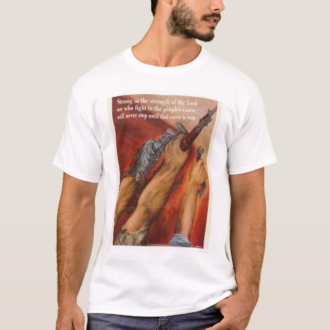 Camiseta Forte na força do senhor (Frente)