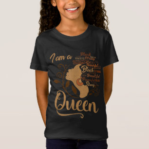 Camiseta Forte negro sou uma rainha africana afro-americana