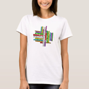 Camiseta Forte Nuvem Mundial de Palavras