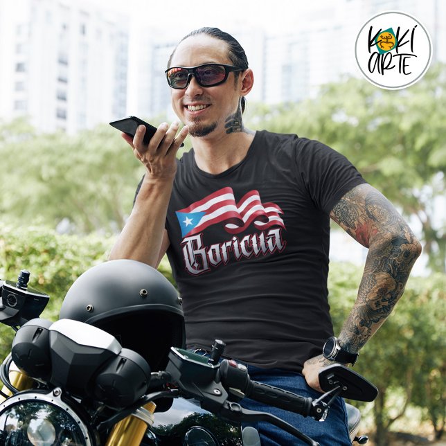 Camiseta Forte orgulho Boricua (Criador carregado)