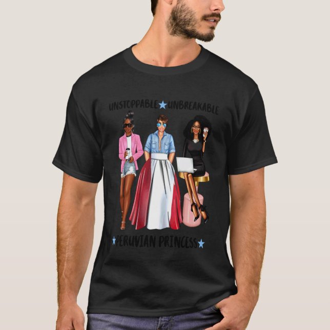 Camiseta Forte Princesa Peruana Do Peru Latina Feroz (Frente)